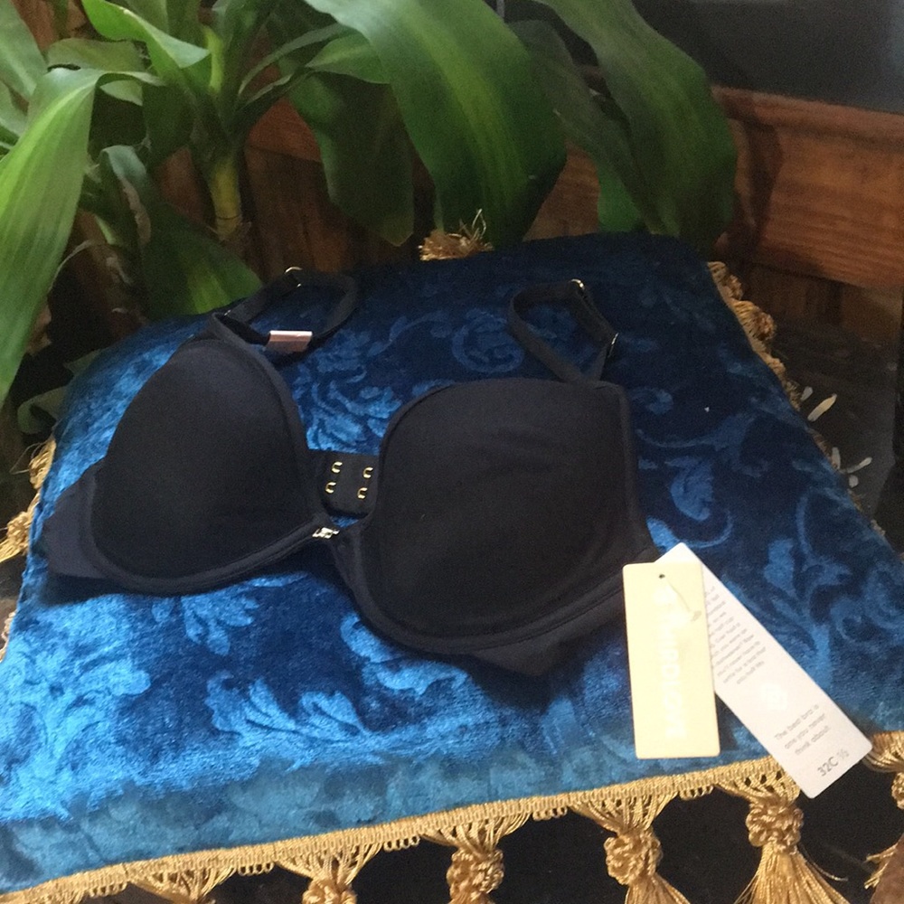 New Thirdlove Bra 32C1/2 Contour Plunge Black